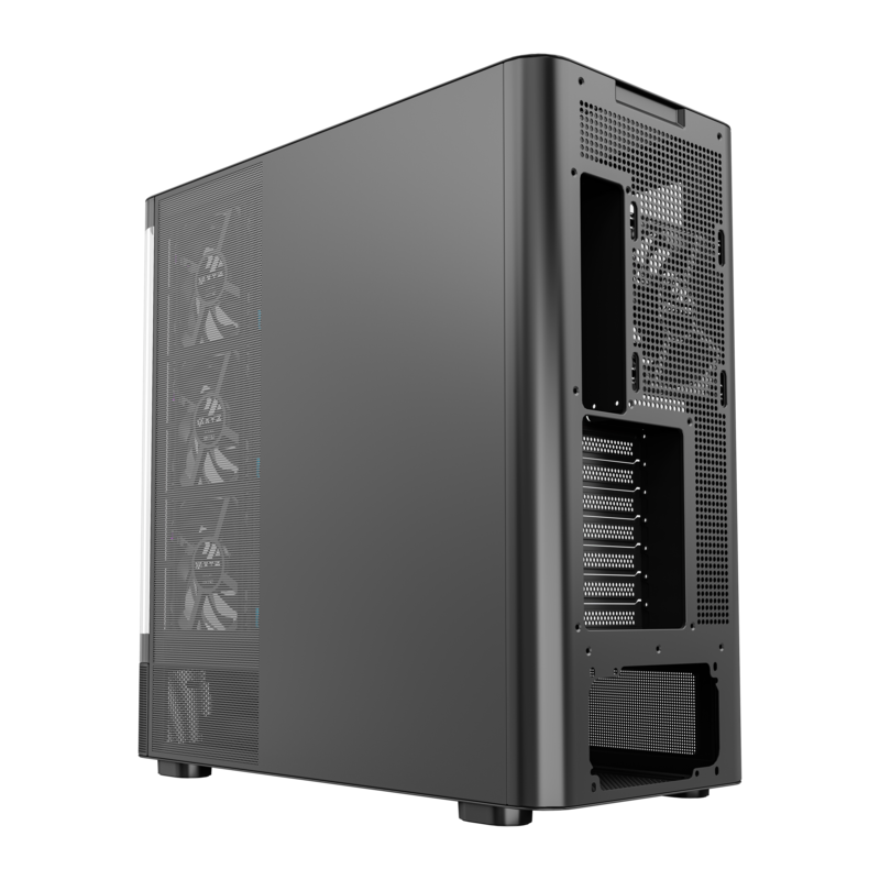 Datoru korpuss ATX XYZ Quantum RGB Black (X-CS-QUANTUM-B) - foto 3