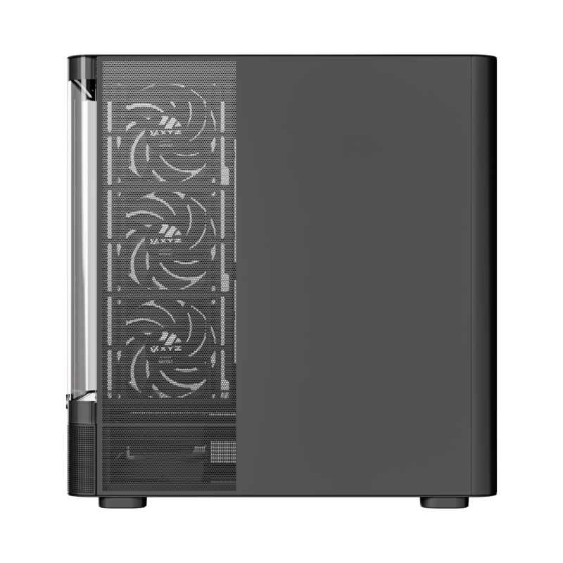 Datoru korpuss ATX XYZ Quantum RGB Black (X-CS-QUANTUM-B) - foto 5