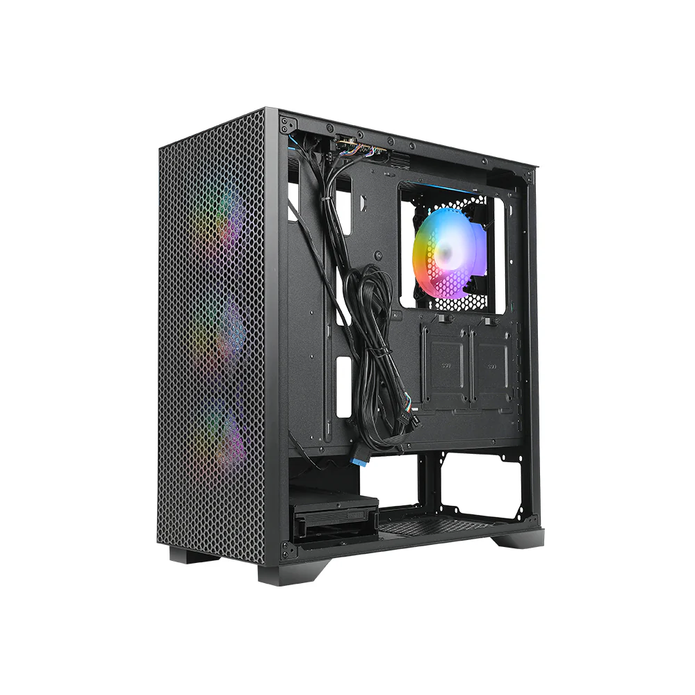 Datoru korpuss ATX Azza Hive M RGB Black (CSAZ-450M) - foto 3