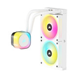 Procesoru dzesētājs Corsair WAK iCUE LINK H100i RGB 240mm White (CW-9061005-WW)