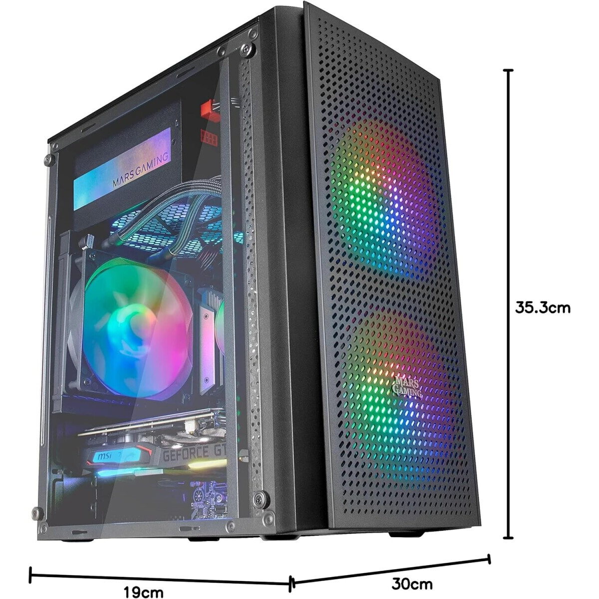 Datoru korpuss Mars Gaming MC300 RGB - foto 2