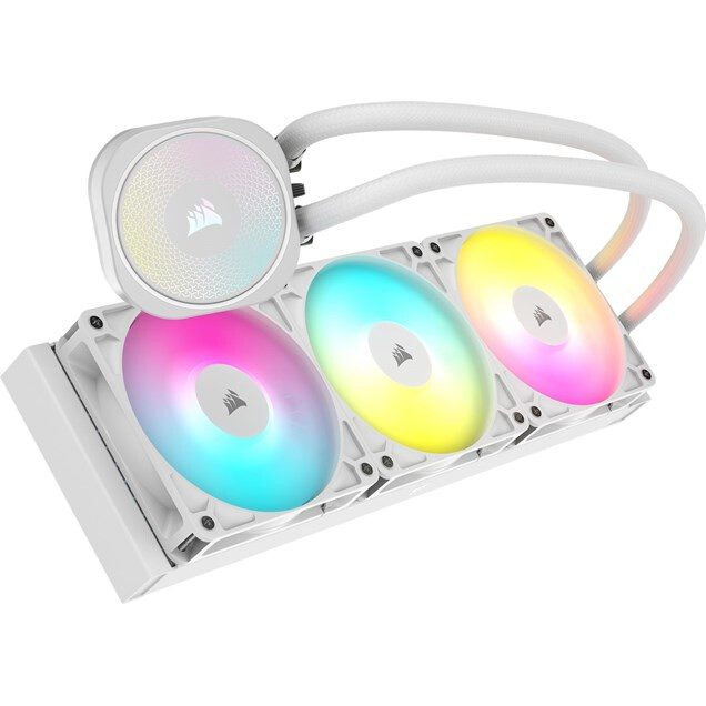 Procesoru dzesētājs Corsair Nautilus RGB 360mm White (CW-9060095-WW) - foto 2