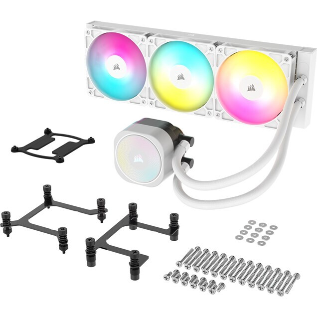 Procesoru dzesētājs Corsair Nautilus RGB 360mm White (CW-9060095-WW) - foto 7