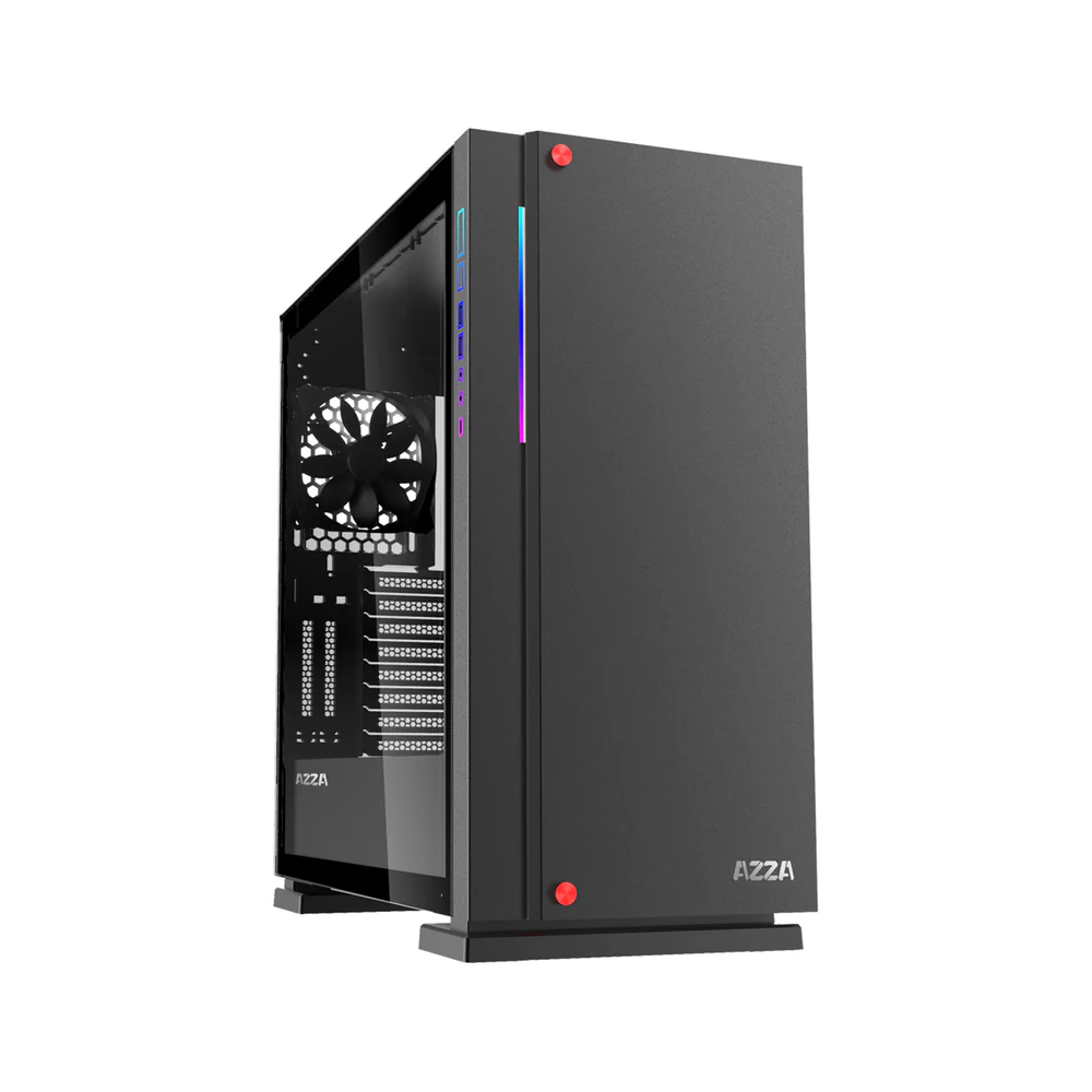 Datoru korpuss Azza Zircon RGB Black - Zircon 7000B