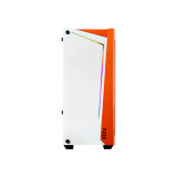 Datoru korpuss Azza Apollo RGB White/Orange (CSAZ-430W-DF2)