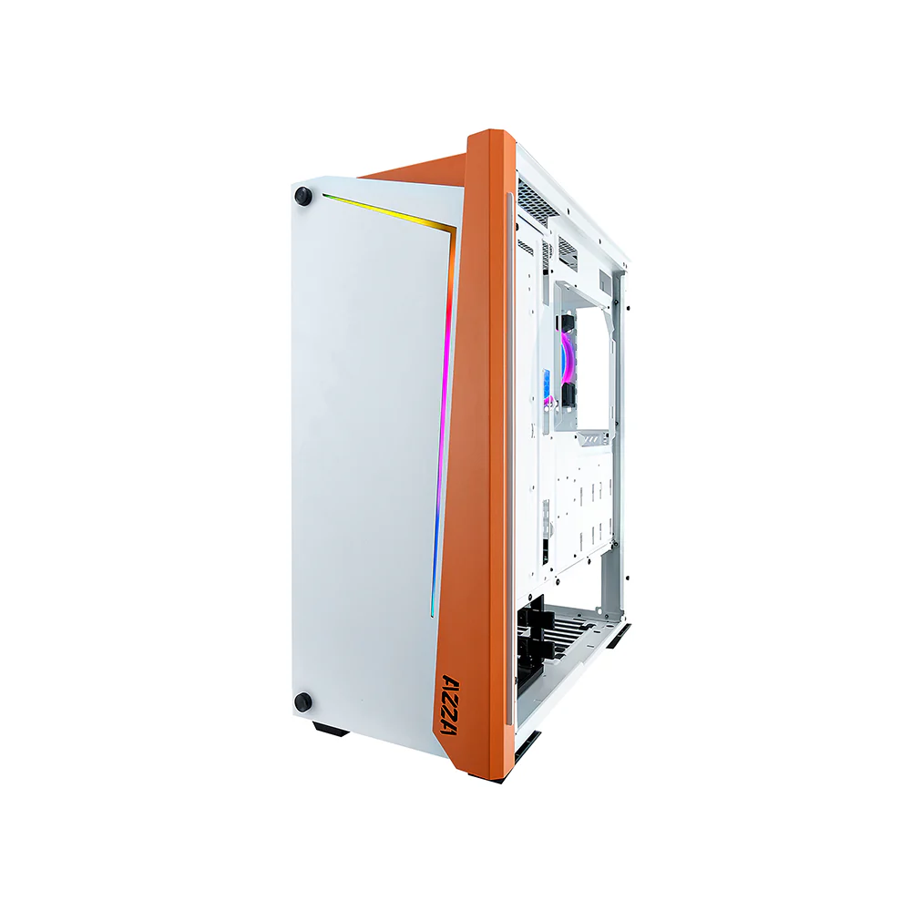 Datoru korpuss Azza Apollo RGB White/Orange (CSAZ-430W-DF2) - foto 4