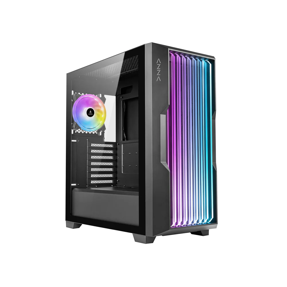 Datoru korpuss Azza Guardian RGB Black (CSAZ 520BG)