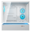 Datoru korpuss Cougar CFV 235 Mid‑Tower White (CGR-2DA4W) - foto 3
