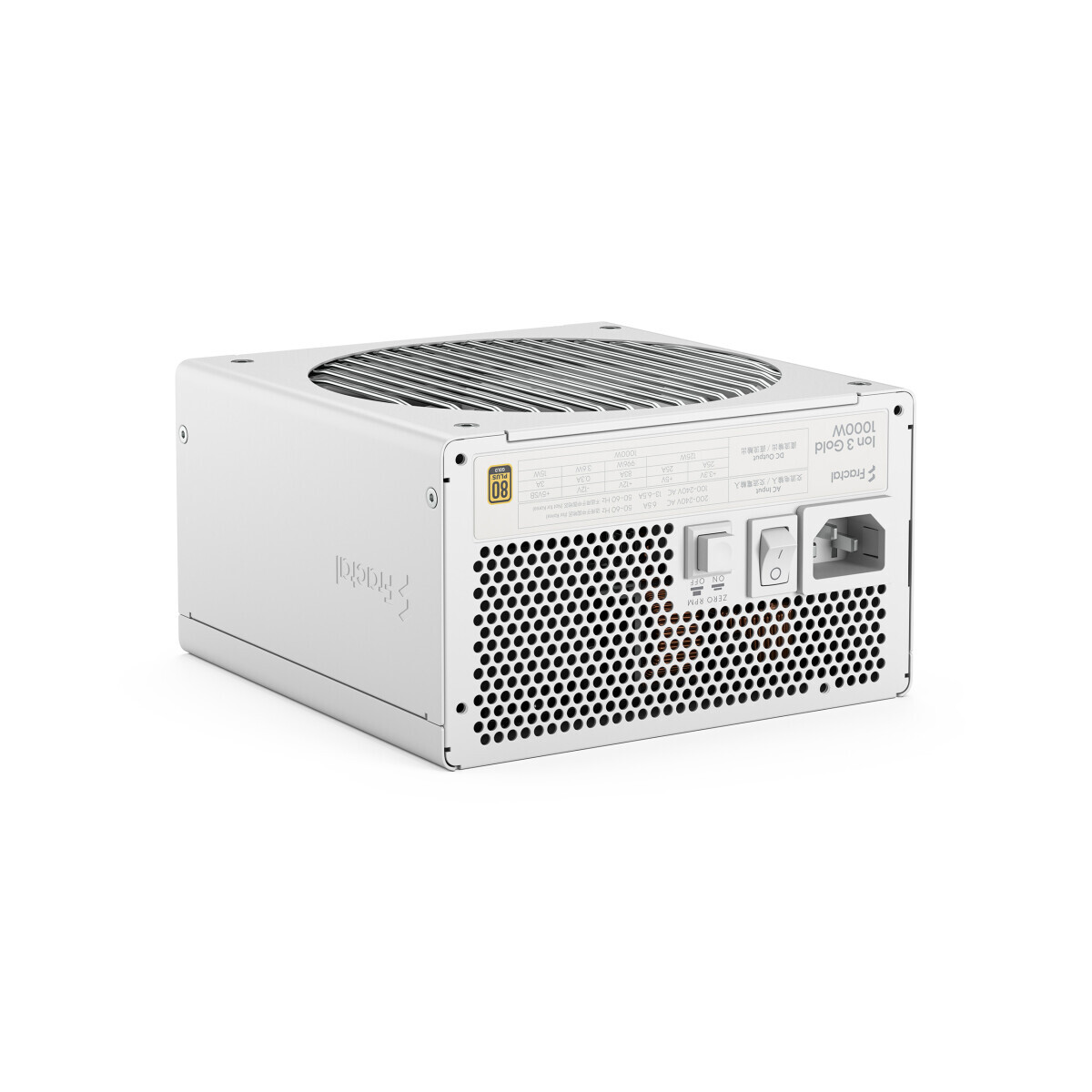 Barošanas bloks Fractal Design Ion 3 Gold 1000W White (FD-P-IA3G-101-EU-WT) - FD-P-IA3G-101-EU-WT  - foto 3