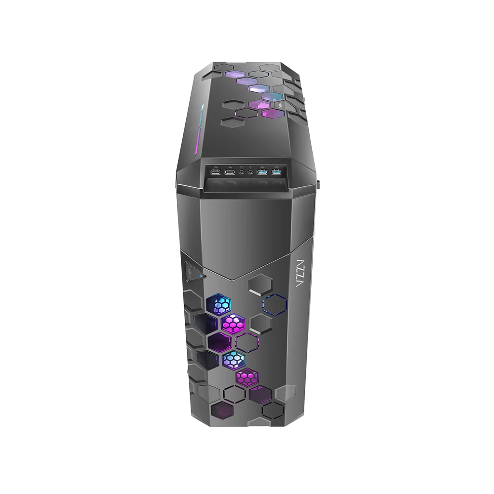 Datoru korpuss Azza Storm RGB Black (CSAZ-6000ARGB/B) - foto 2