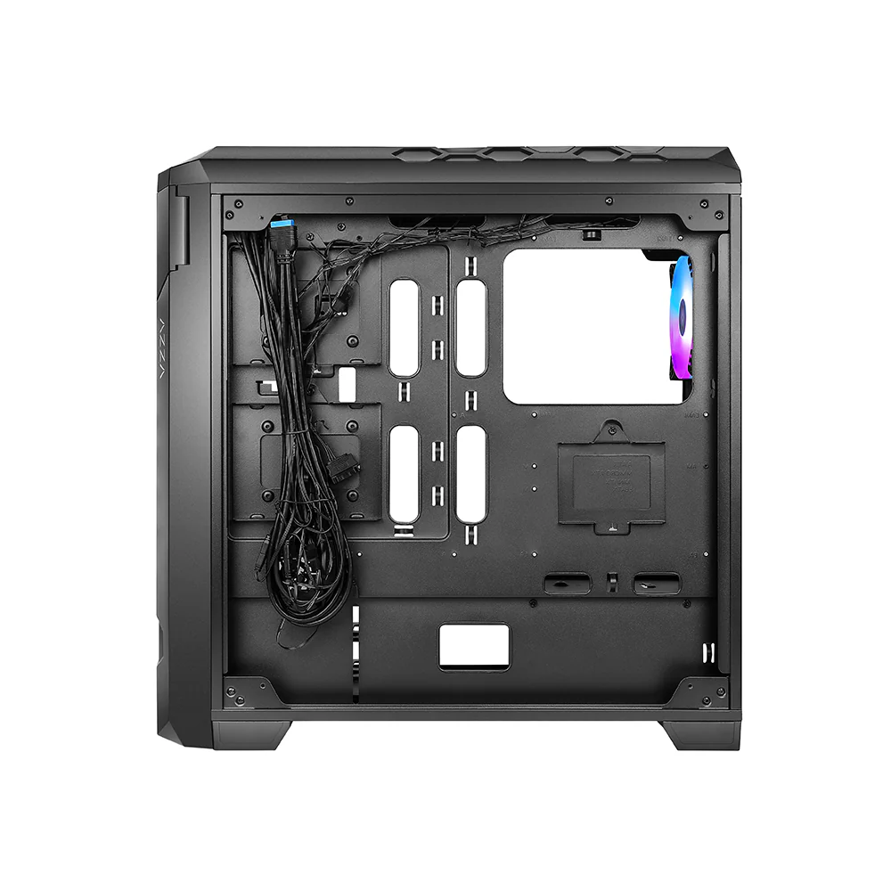 Datoru korpuss Azza Storm RGB Black (CSAZ-6000ARGB/B) - foto 3