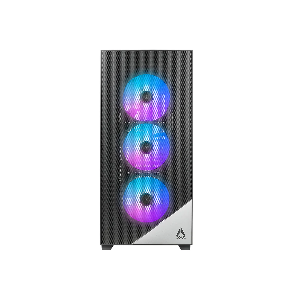 Datoru korpuss Azza Aero RGB Black (CSAZ-480) - foto 3