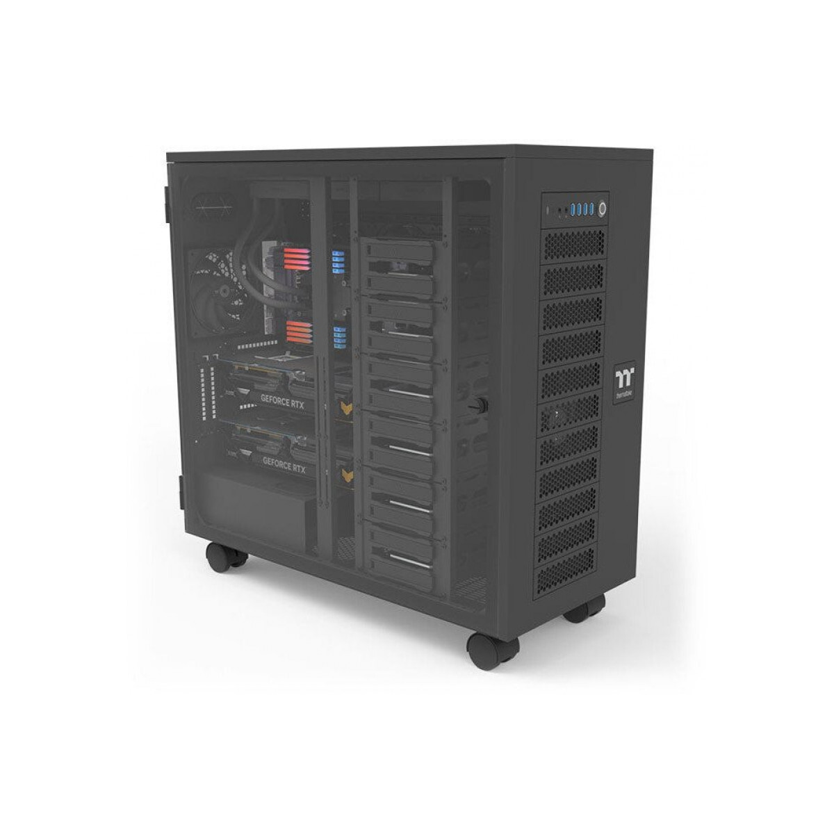 Datoru korpuss Thermaltake AX700 Black (CA-11B-00F1WN-00) - foto 2