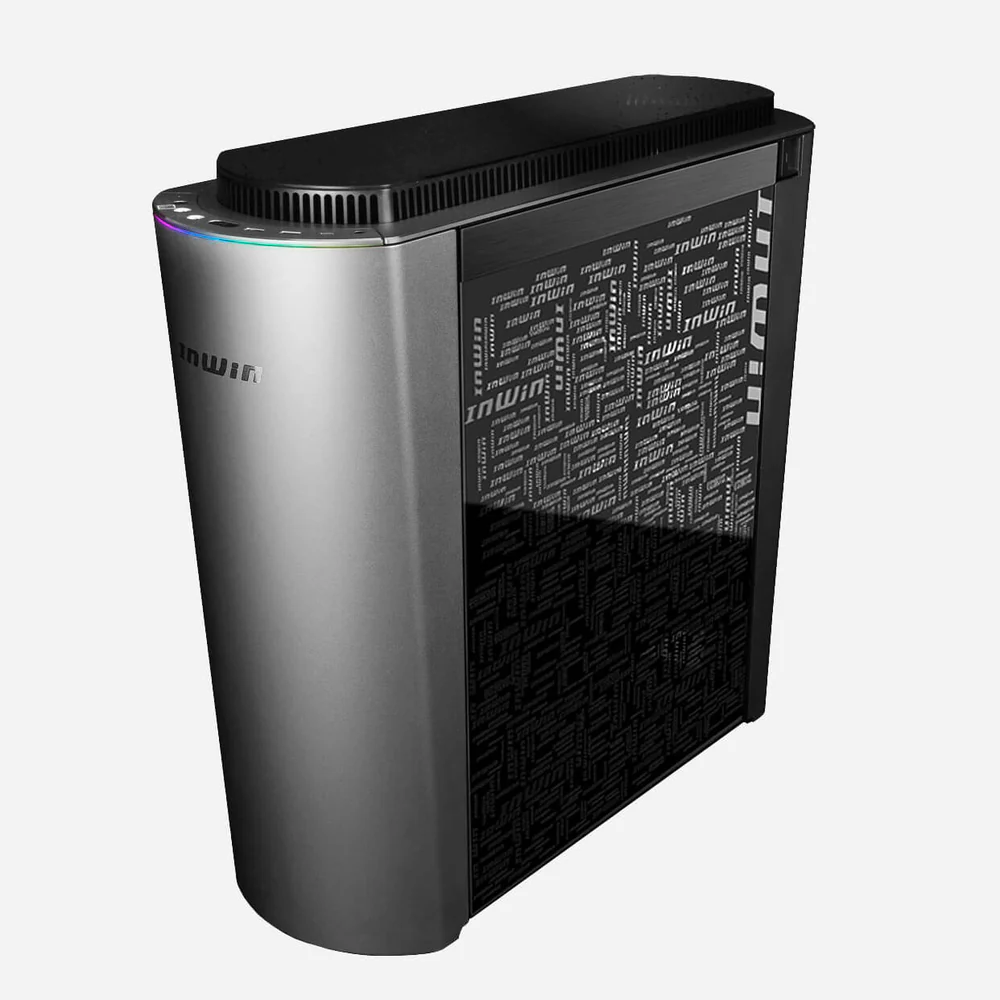 Datoru korpuss InWin 915 RGB Silver - 915 SILVER - foto 4