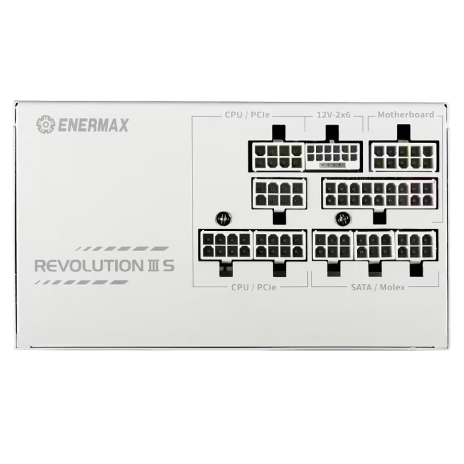 Barošanas bloks Enermax Revolution III S 1000W White (ERV1000P-AHP-W) - foto 3