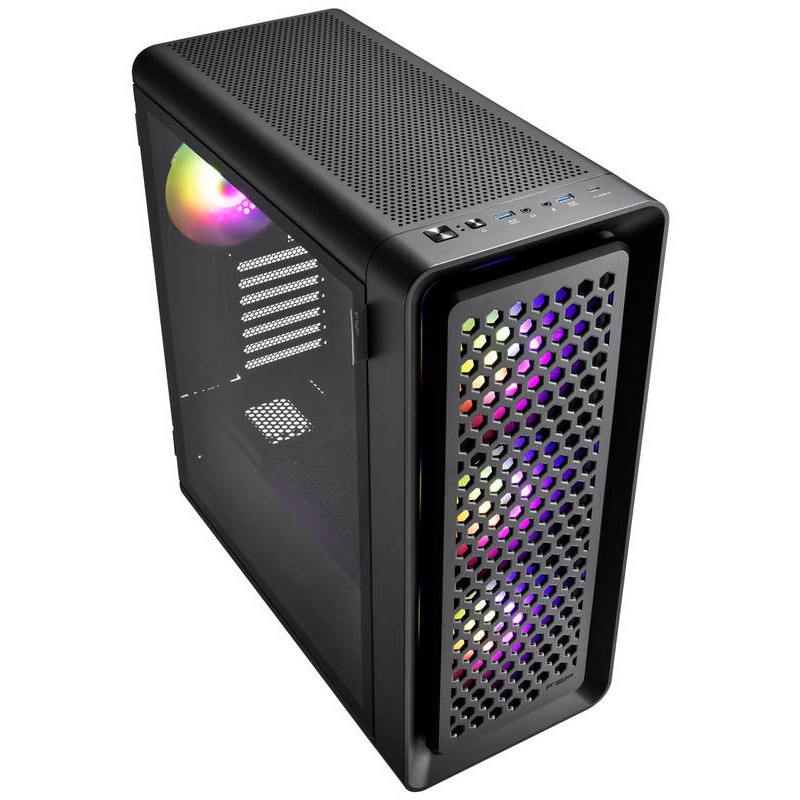 Datoru korpuss FSP CUT593A RGB Black (POC0000202) - foto 2