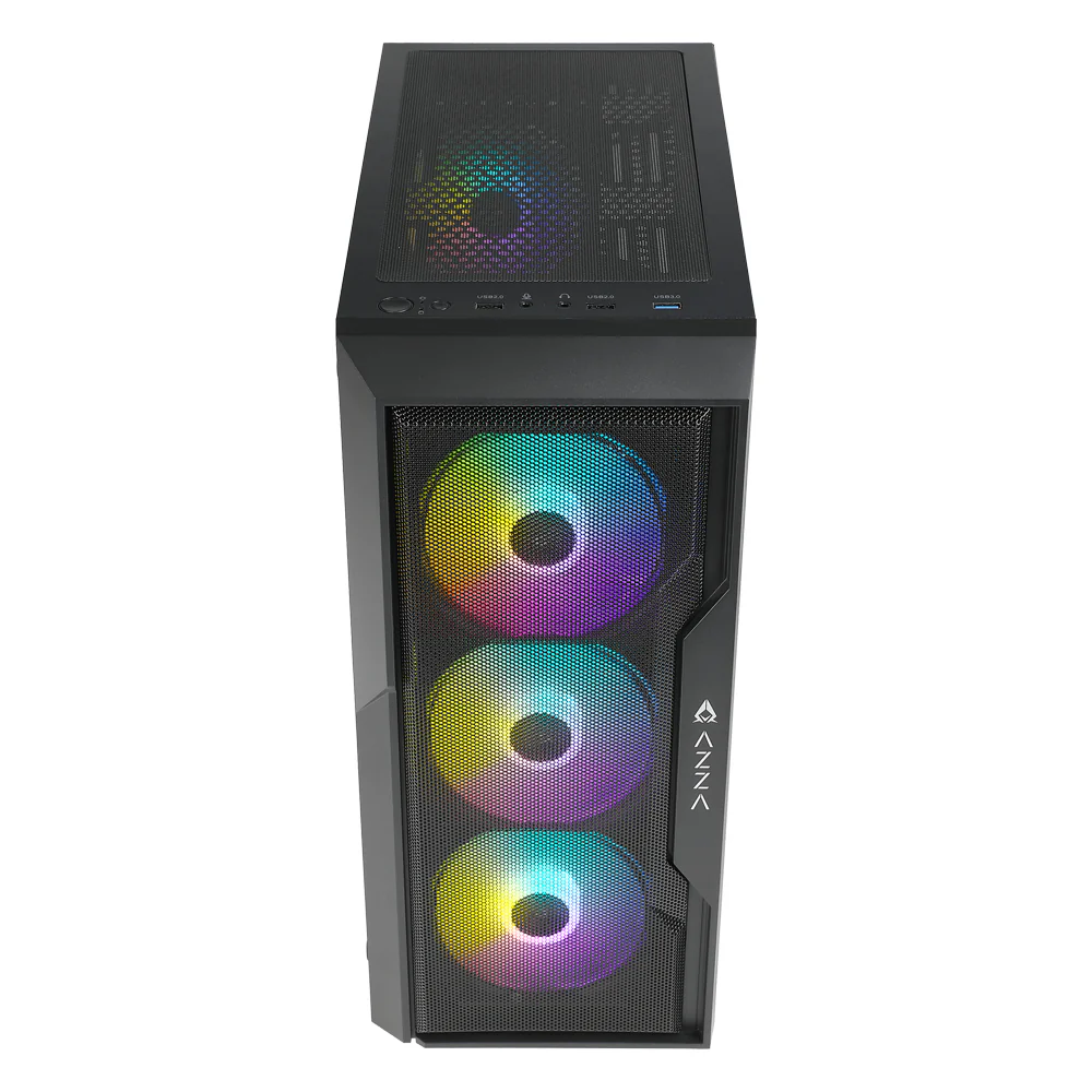 Datoru korpuss Azza Fighter RGB Black (CSAZ 290) - foto 3