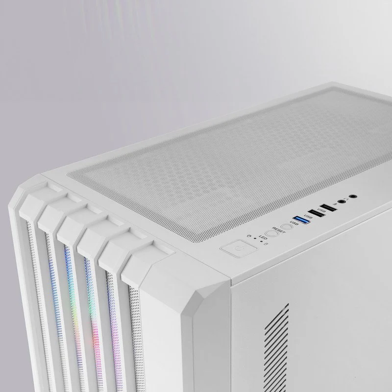 Datoru korpuss Mars Gaming MC-Vault RGB White (MCVAULTW) - foto 4