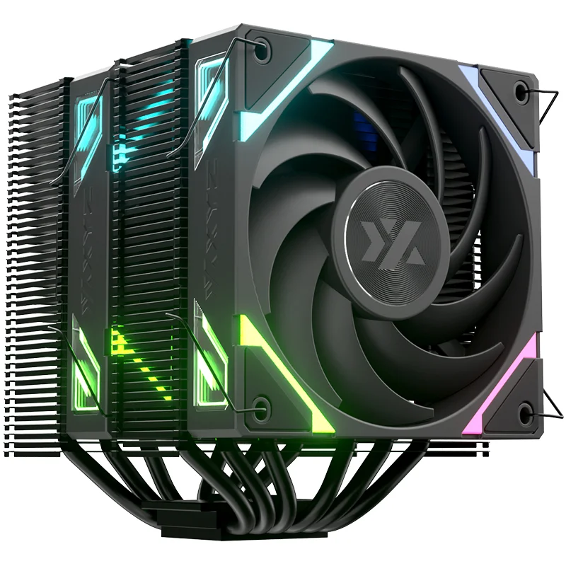 Procesoru dzesētājs XYZ Thermax 6 Duo ARGB Black (XYZ-SA-890)