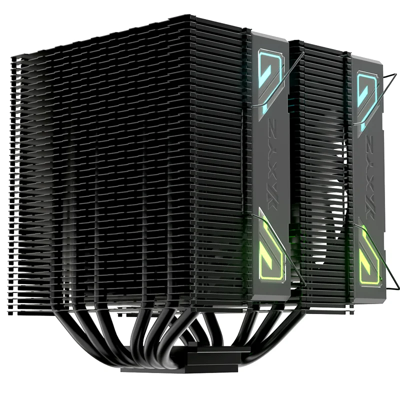 Procesoru dzesētājs XYZ Thermax 6 Duo ARGB Black (XYZ-SA-890) - foto 3