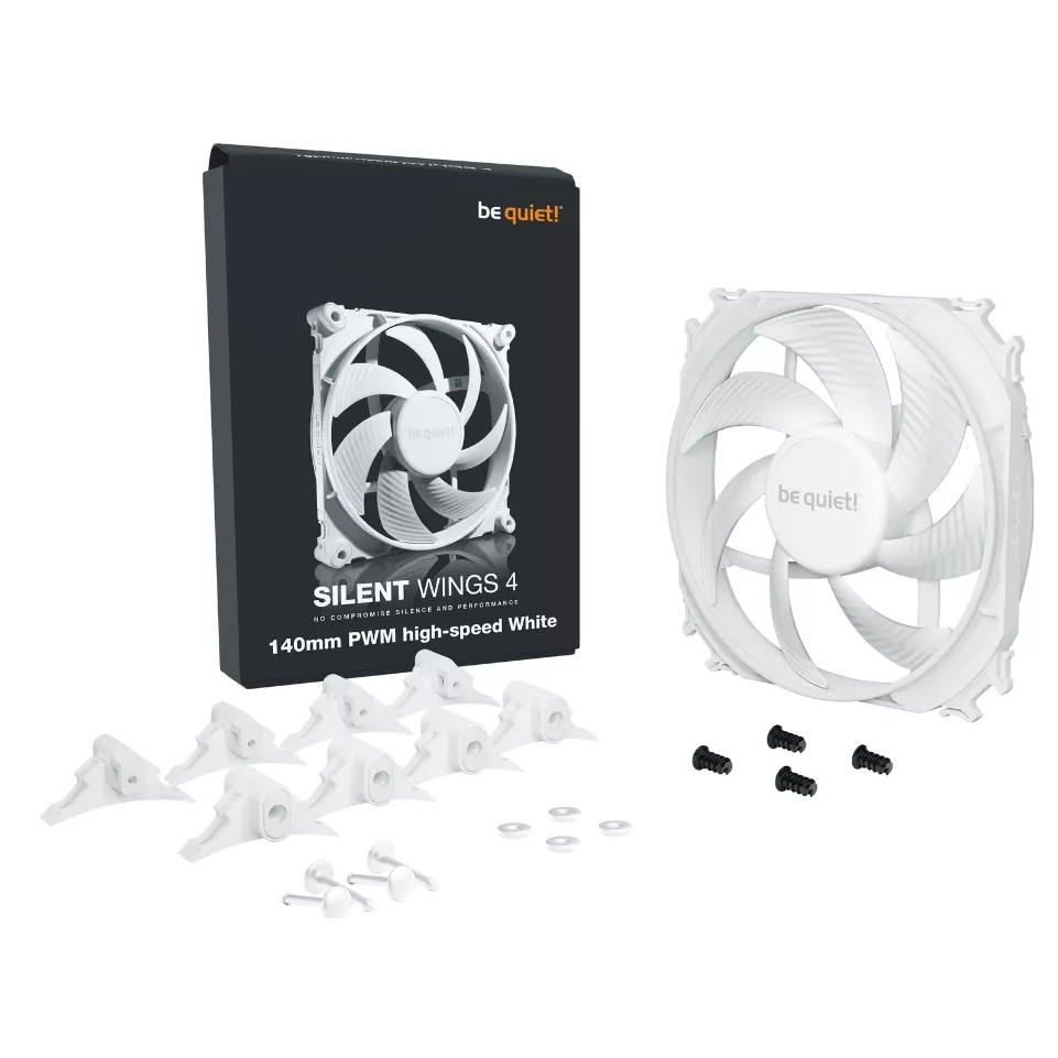 Korpusa dzesētājs be quiet Silent Wings 4 White (BL117) - foto 3