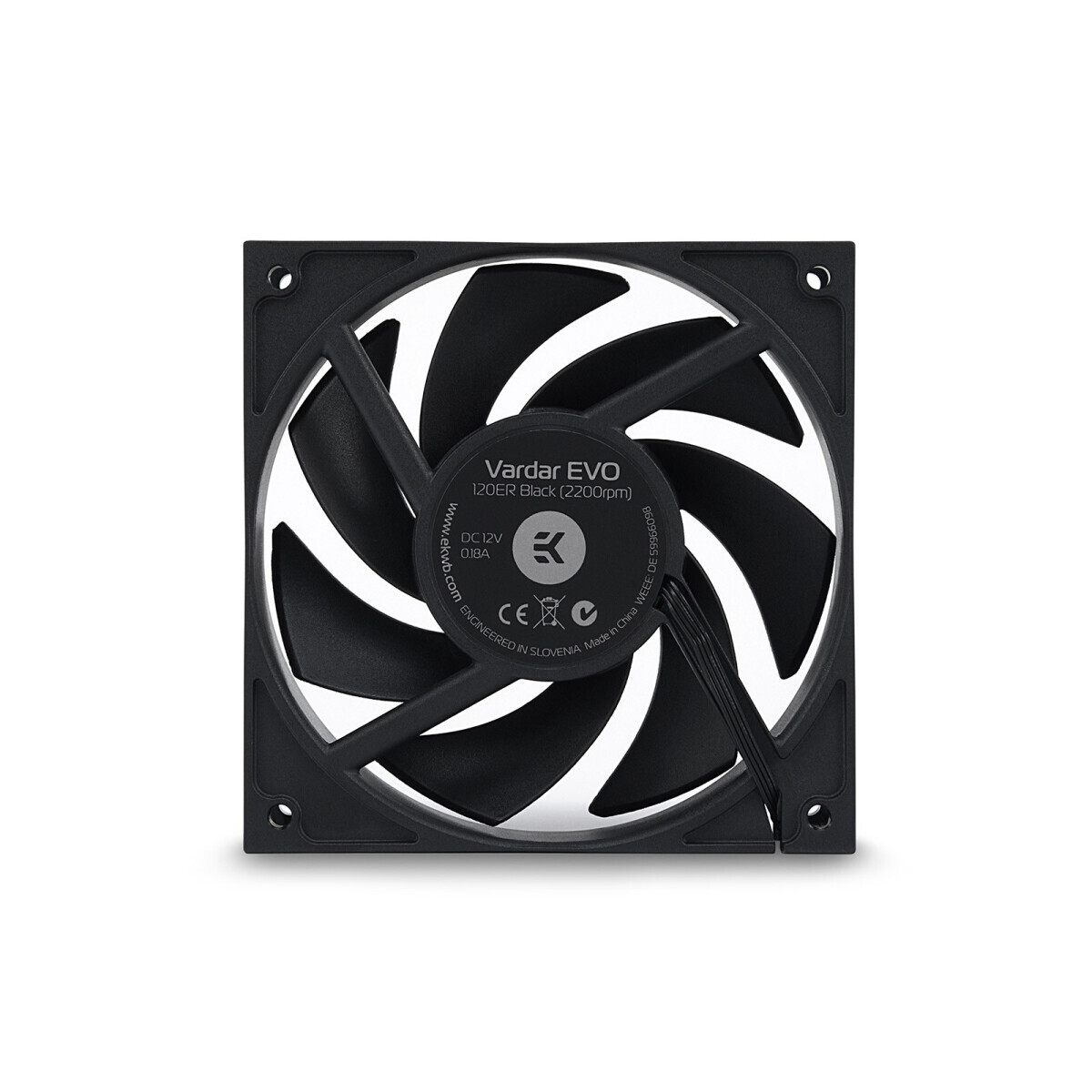 Korpusa dzesētājs EK-Vardar Evo 120ER BB Black (3830046999863) - foto 2