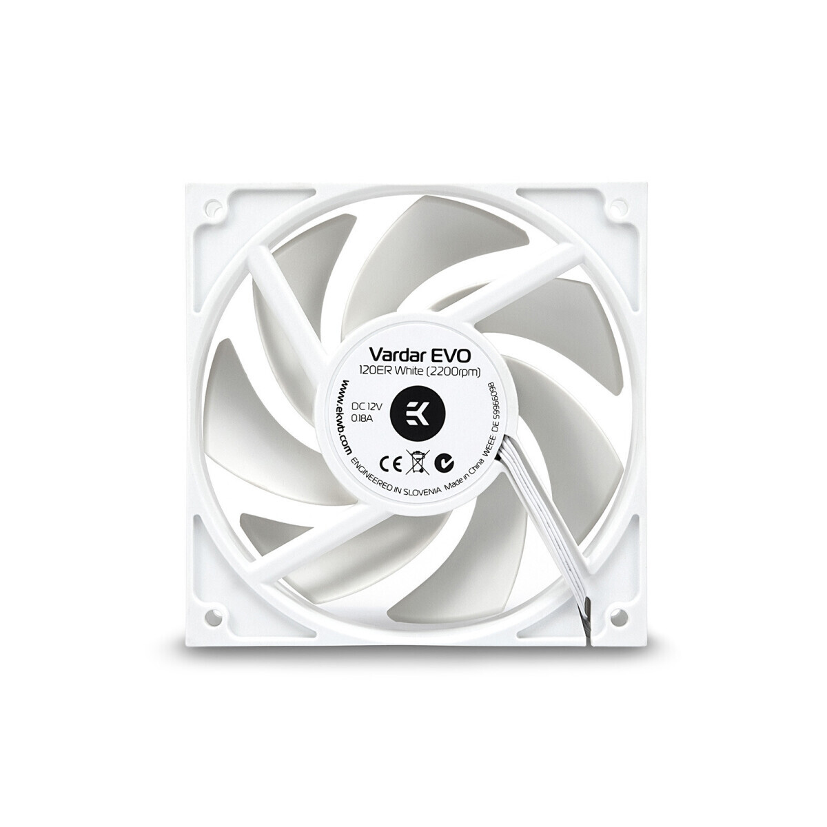 Korpusa dzesētājs EK-Vardar Evo 120ER BB White (3830046999870) - foto 2