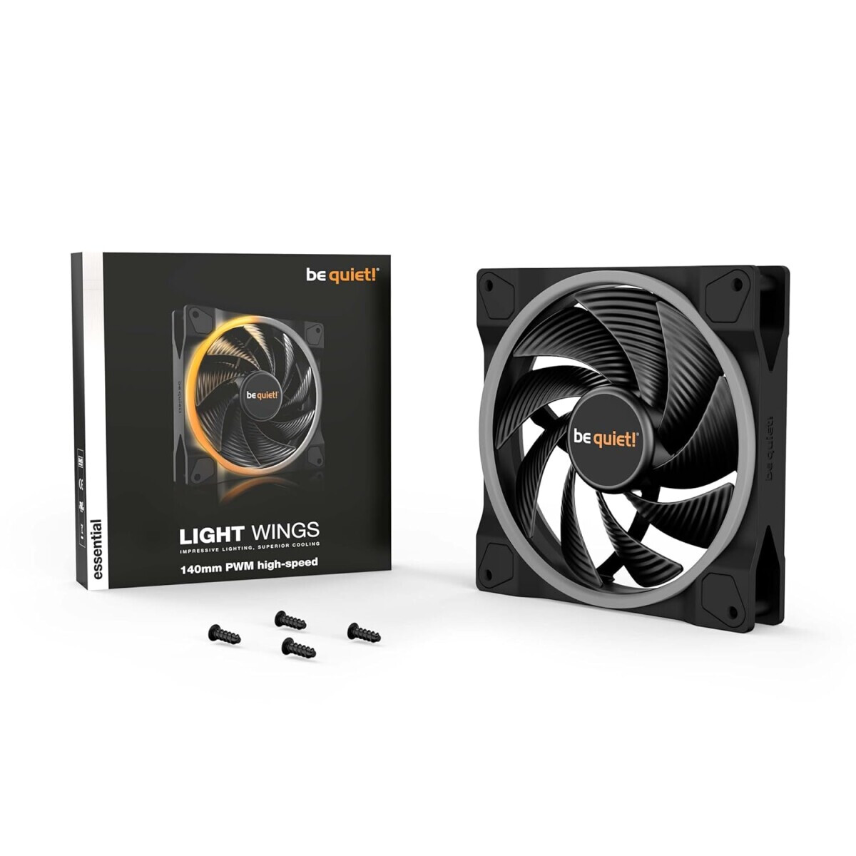 Korpusa dzesētājs Light Wings High Speed RGB Black (BL075) - foto 3