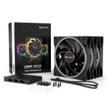 Korpusa dzesētājs Light Wings High Speed RGB Black (BL079)