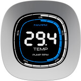 Procesoru dzesētājs Gamdias Aura GL Digital RGB 360mm White (16322-05200-30000-G)