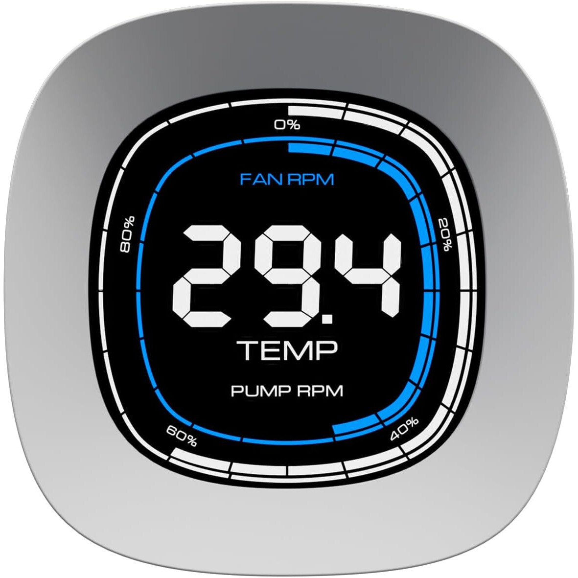 Procesoru dzesētājs Gamdias Aura GL Digital RGB 360mm White (16322-05200-30000-G) - foto 4