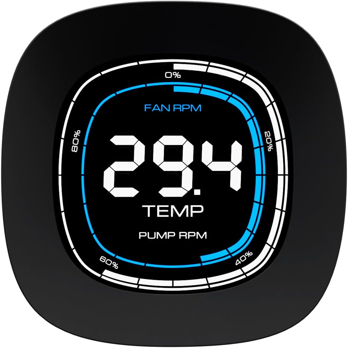 Procesoru dzesētājs Gamdias Aura GL Digital RGB 360mm Black (16322-05000-30000-G) - foto 5