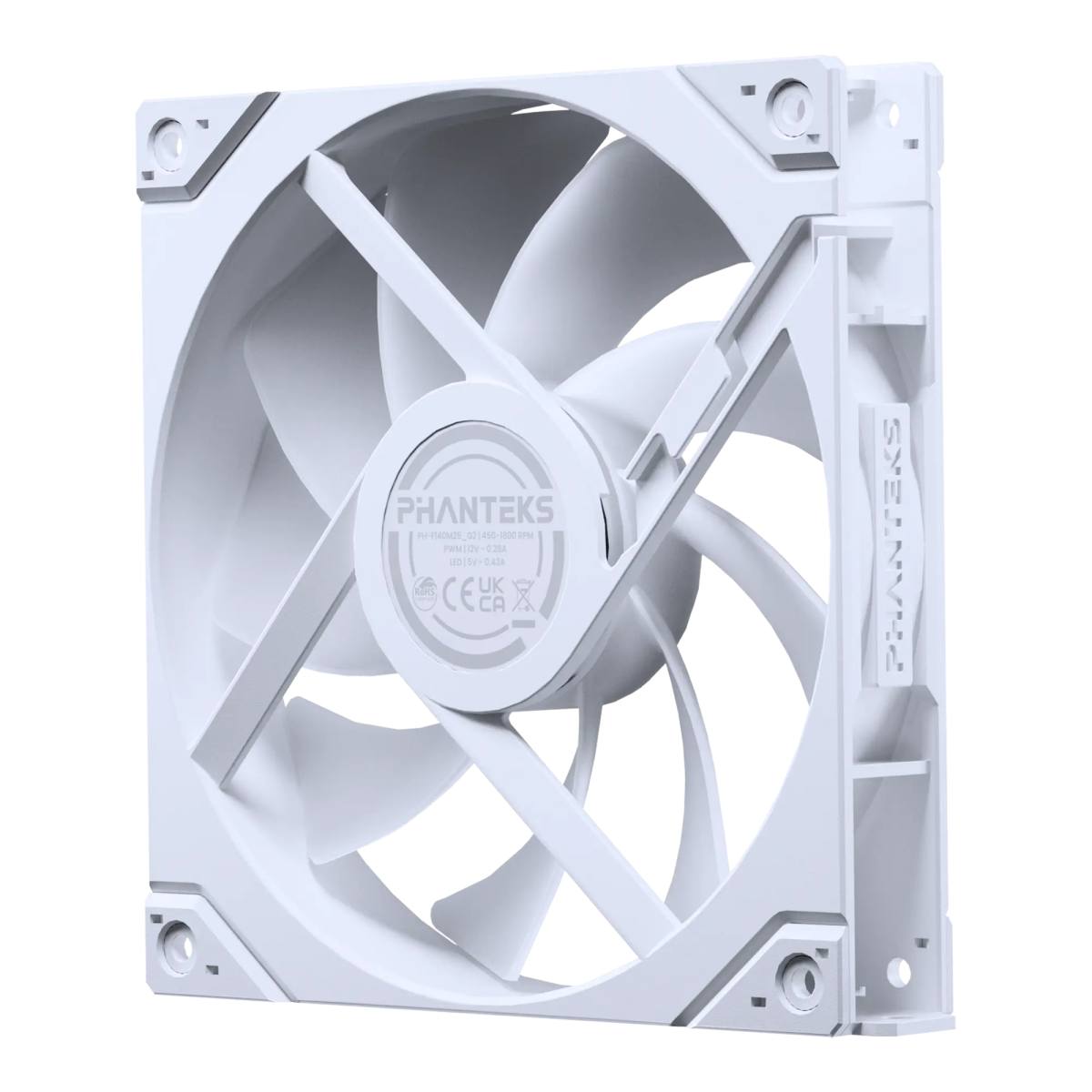 Korpusa dzesētājs Phanteks M25 Gen2 RGB White (PH-F140M25_G2_DWT01) - foto 2