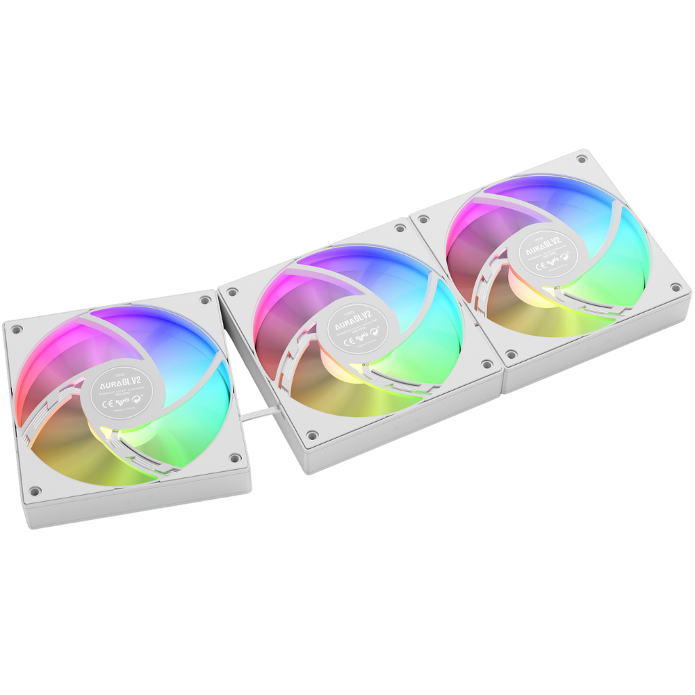 Procesoru dzesētājs Gamdias Aura GL V2 RGB 360mm (16322-03100-30000-G) - foto 6
