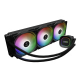 Procesoru dzesētājs Gamdias Aura GL Lite RGB 360mm Black (16322-04800-30000-G)