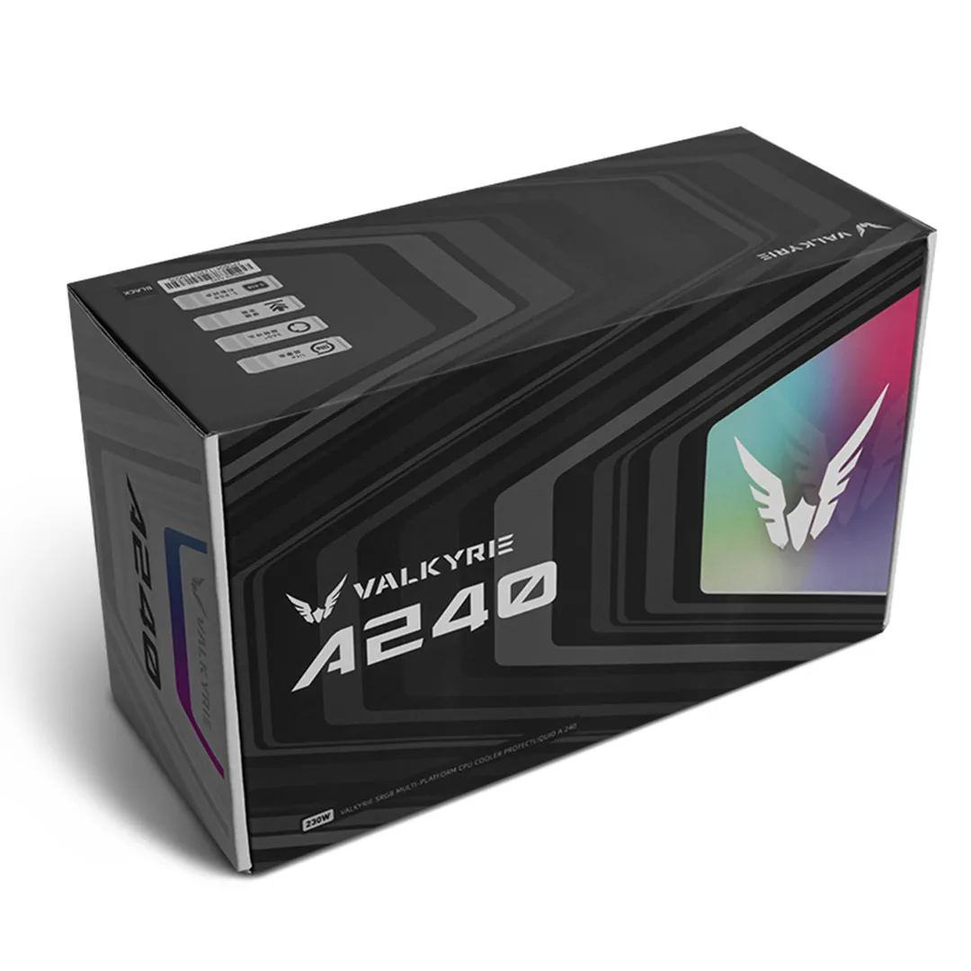 Procesoru dzesētājs Valkyrie A RGB 240mm Black (VK-AIOA240B) - foto 5