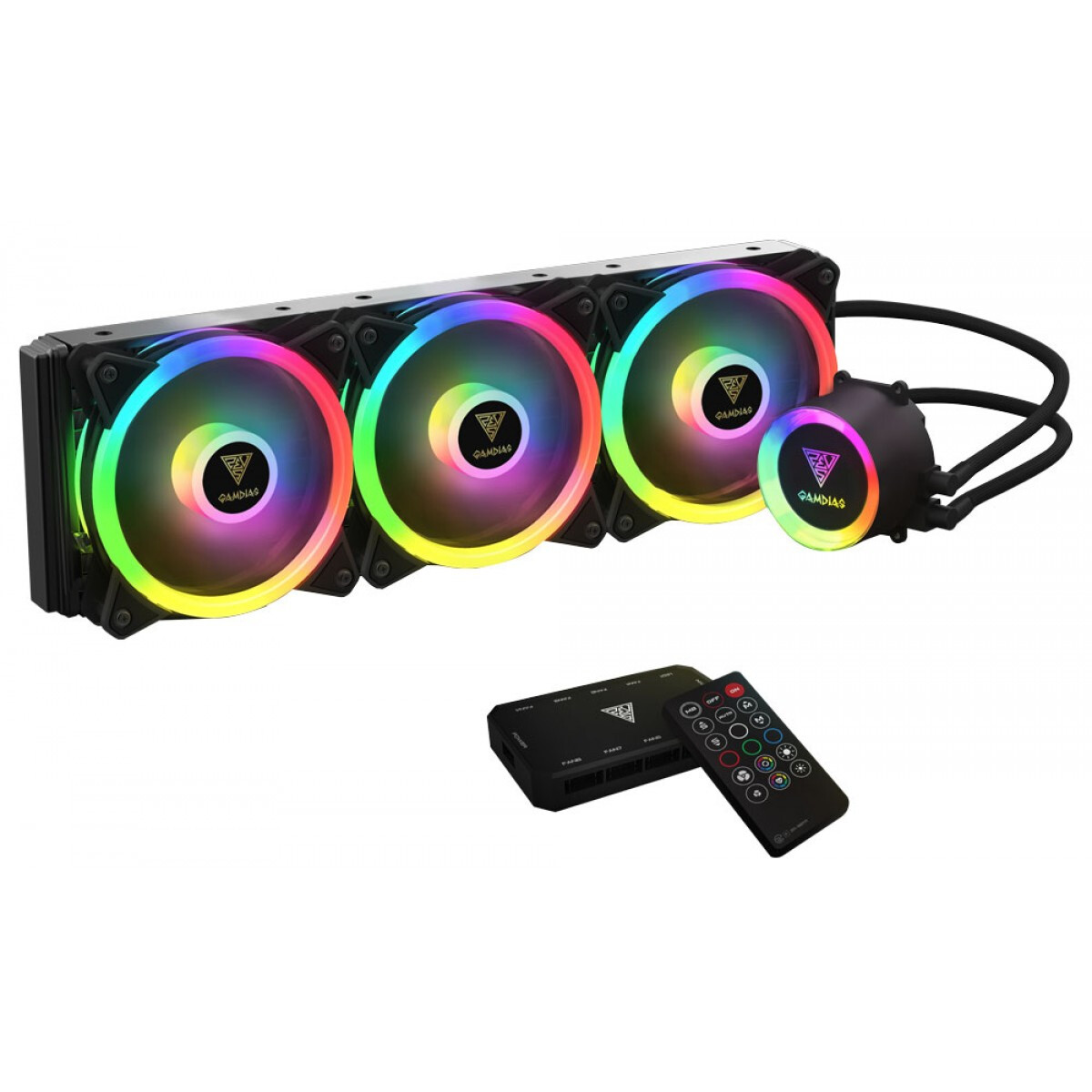 Procesoru dzesētājs Gamdias Chione P2-360R Black - CHIONE P2-360R