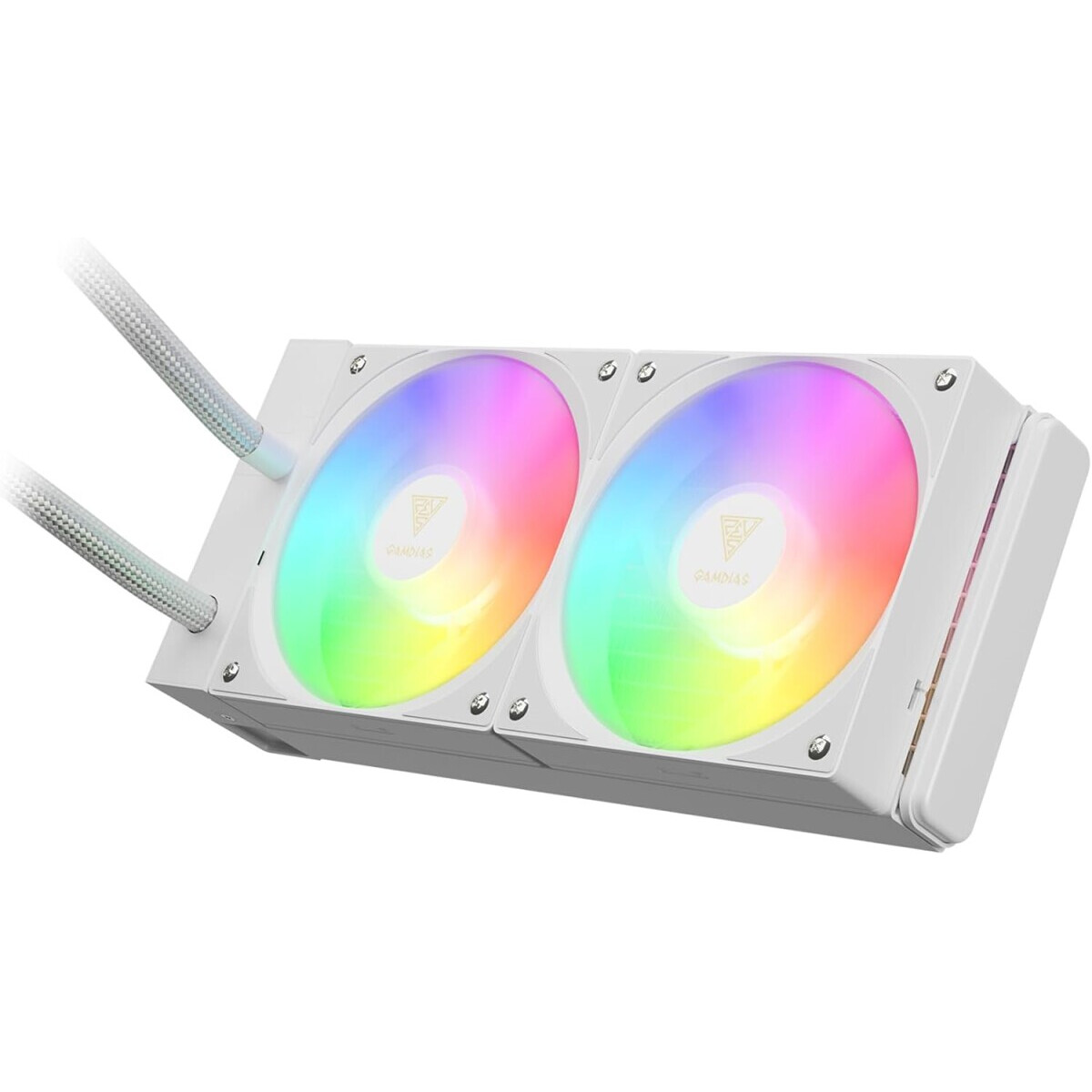 Procesoru dzesētājs Gamdias Chione E4 RGB 240mm White (16323-03500-00000-G) - foto 2