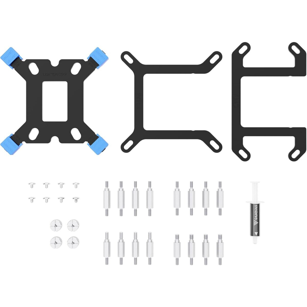 Procesoru dzesētājs Gamdias Chione E4 RGB 240mm White (16323-03500-00000-G) - foto 8