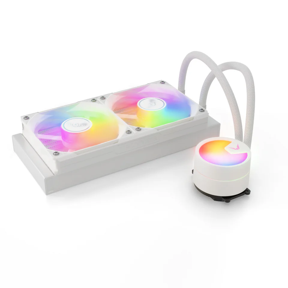 Procesoru dzesētājs Valkyrie A RGB 240mm White (VK-AIOA240W) - foto 2