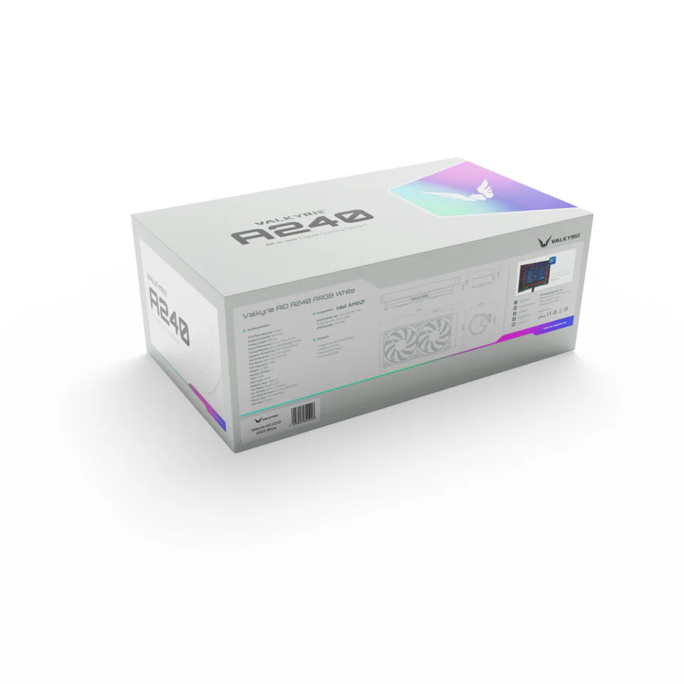 Procesoru dzesētājs Valkyrie A RGB 240mm White (VK-AIOA240W) - foto 4