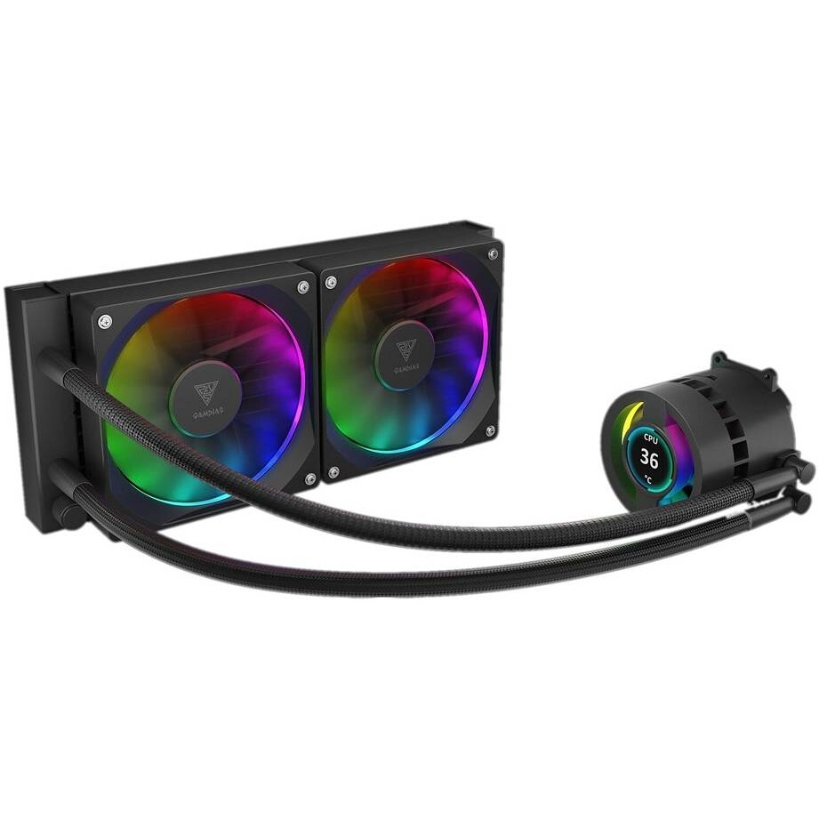 Procesoru dzesētājs Gamdias Chione P3U 240mm Black (CHIONE P3-240U) - foto 2