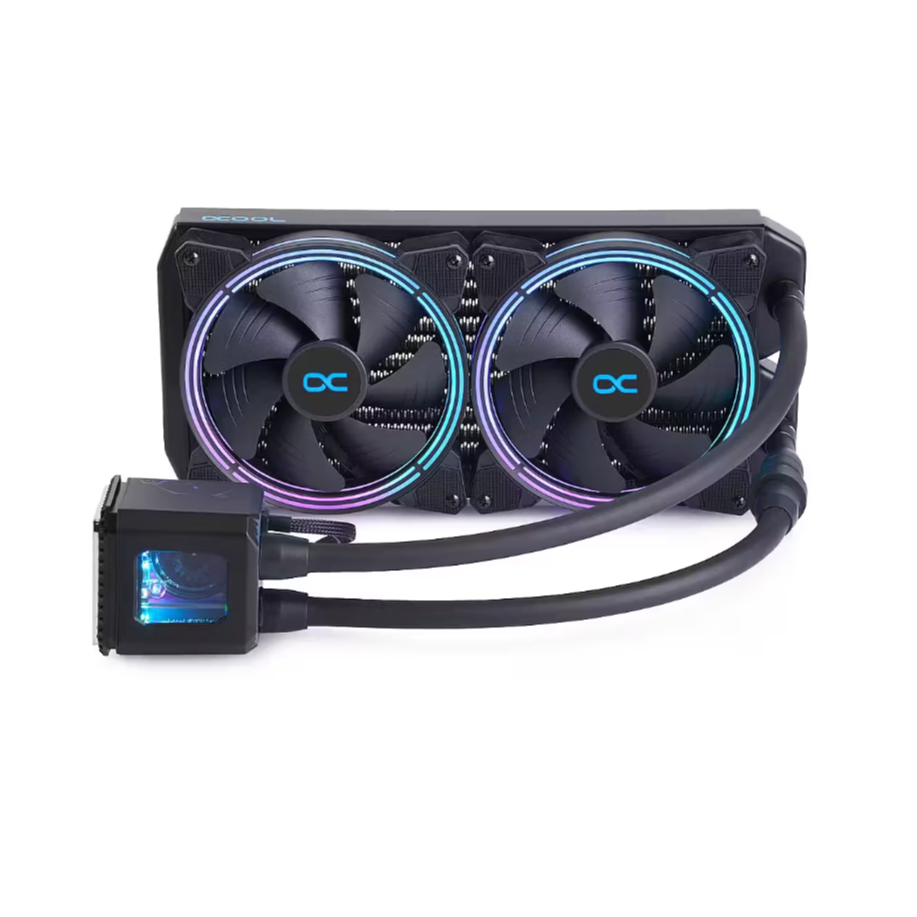 Procesoru dzesētājs Alphacool Eisbaer Aurora RGB 280mm Black (11729)