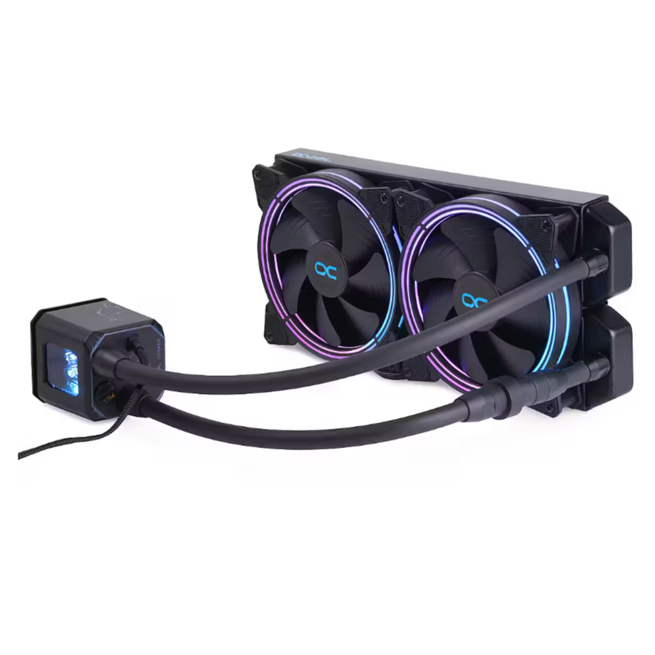Procesoru dzesētājs Alphacool Eisbaer Aurora RGB 280mm Black (11729) - foto 2