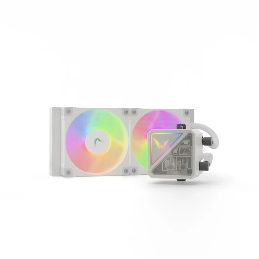 Procesoru dzesētājs Valkyrie V-Lite RGB 240mm White (VK-AIOVL240W) - foto 2