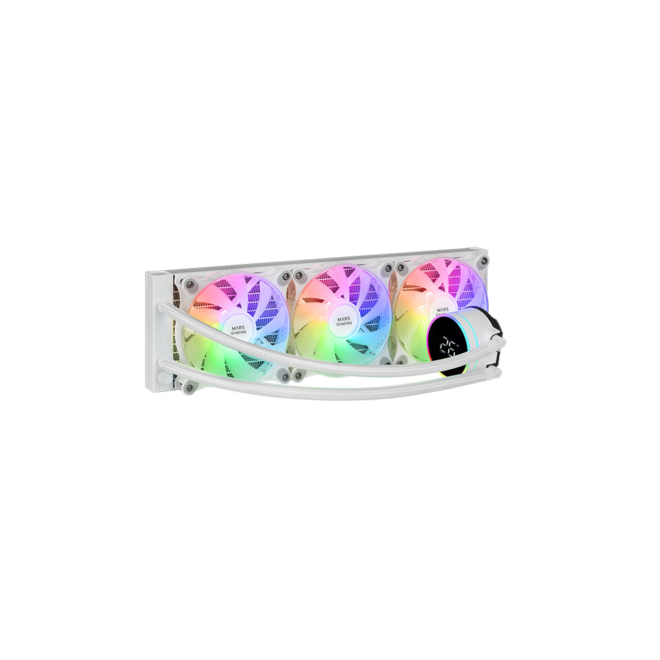 Procesoru dzesētājs Mars Gaming ML-LCD RGB 360mm White (MLLCD360W) - foto 2