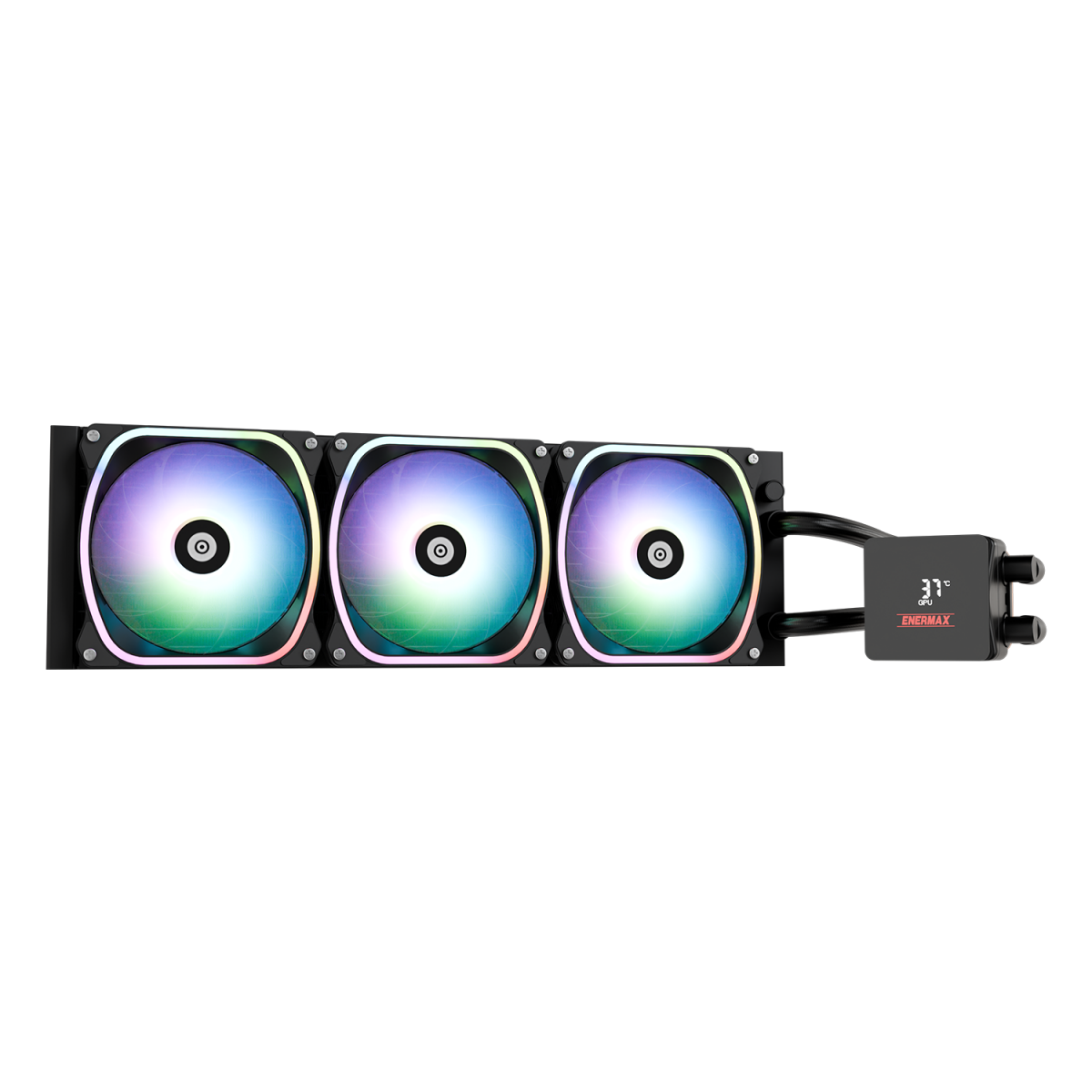 cooler Enermax AquaFusion II RGB 360mm Black (ELC-AQFA360-SQA) - foto 2