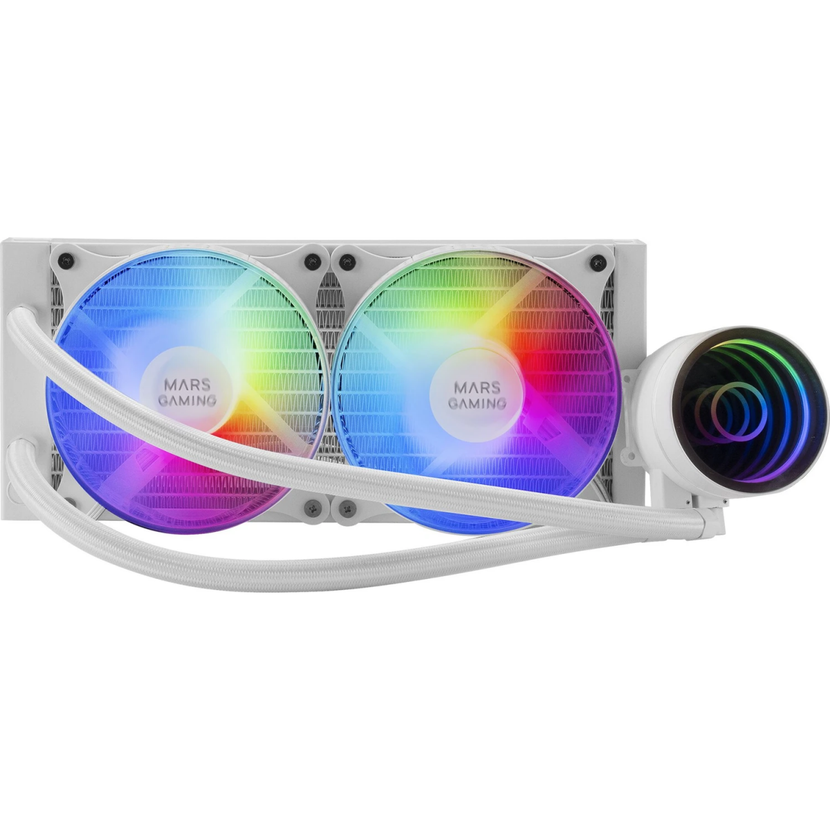 Procesoru dzesētājs Mars Gaming ML-One RGB 240mm White (MLONE240W) - foto 3