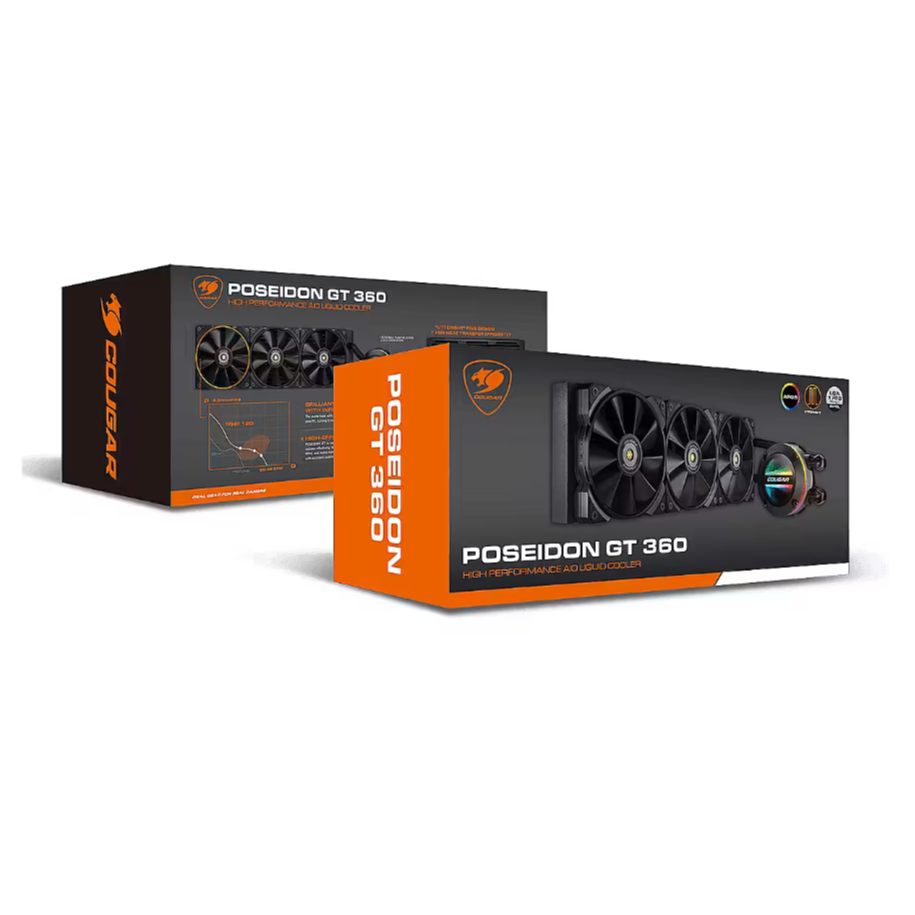 Procesoru dzesētājs Cougar Poseidon GT RGB 360mm Black - POSEIDONGT360 - foto 6