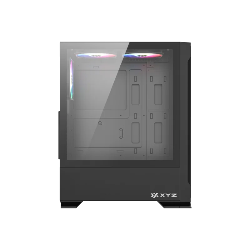 Datoru korpuss XYZ AirOne 300 RGB Black (X-CS-AIRONE3XM-B) - foto 5